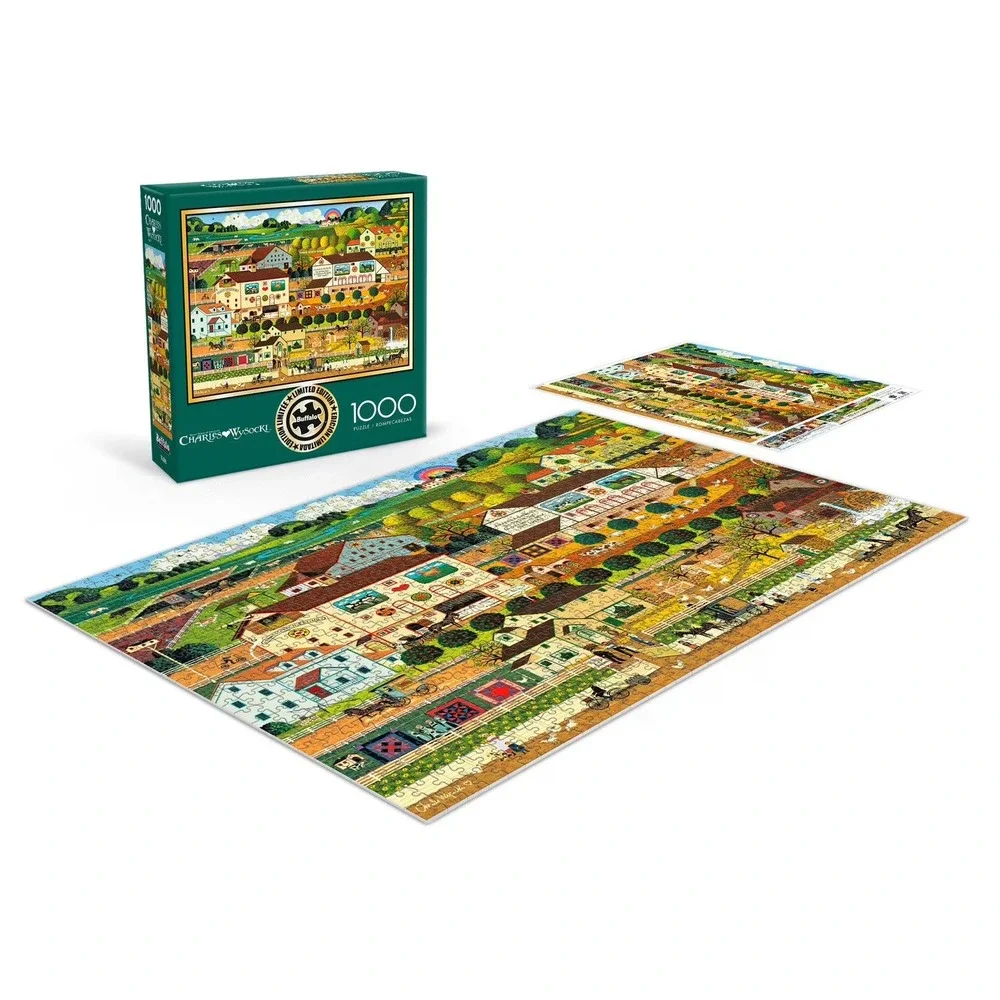 Buffalo Games Charles Wysocki Amish Country 1000 Piece Puzzle New Sealed